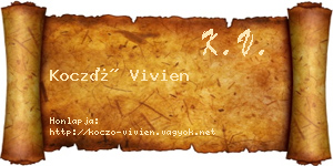 Koczó Vivien névjegykártya